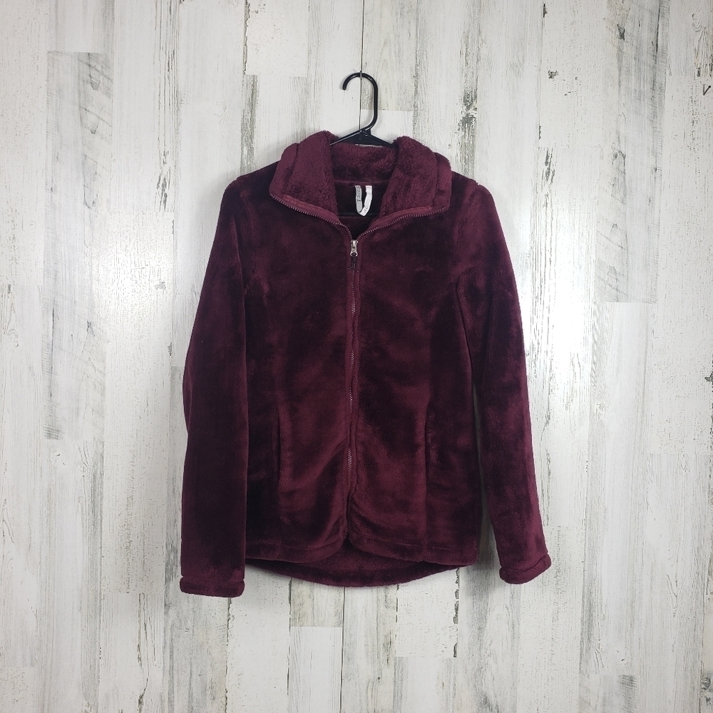 Ideology maroon fleece jacket size XS